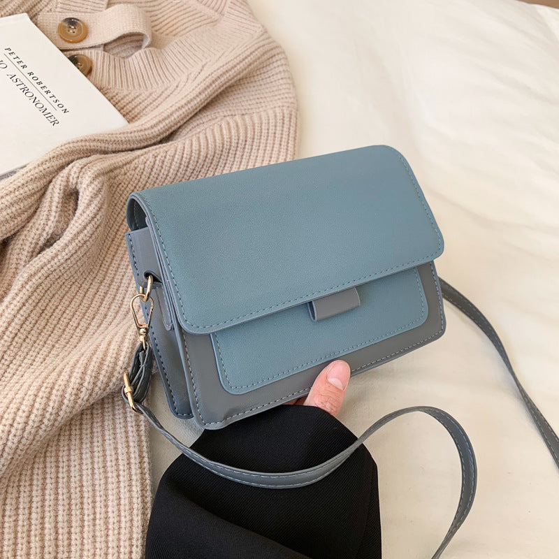 Popular Solid Color Single Shoulder Korean Style Small Square Bag