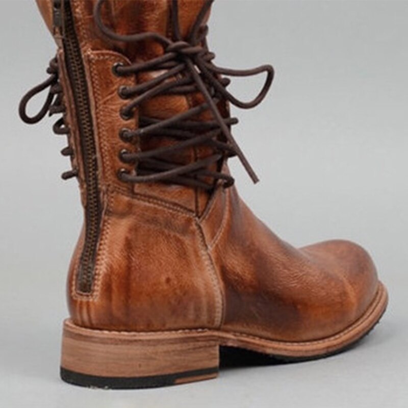 Back Strap Women's Knight Boots Stand-Alone Hot-Selling Large Size Thick Heel