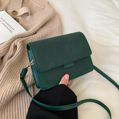 Popular Solid Color Single Shoulder Korean Style Small Square Bag
