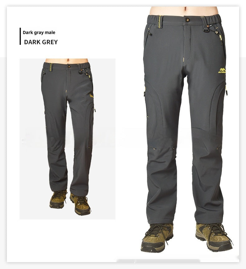Women's Waterproof Warm And Loose Climbing Pants
