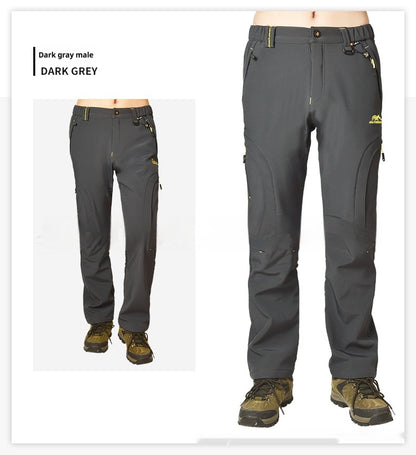 Women's Waterproof Warm And Loose Climbing Pants