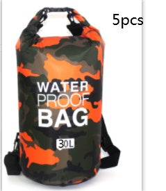Outdoor Waterproof Bag Camouflage Polyester Double Shoulder Waterproof Bag Portable Beach Backpack