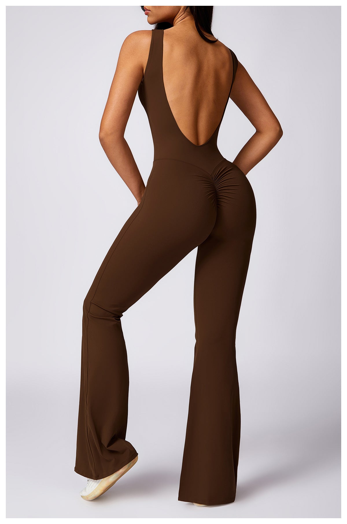 Peach Hip Lifting Sport Yoga Bodysuit Women's Casual