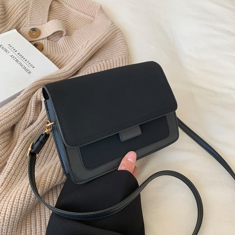 Popular Solid Color Single Shoulder Korean Style Small Square Bag