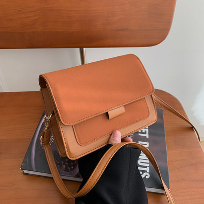 Popular Solid Color Single Shoulder Korean Style Small Square Bag